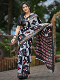 ETHNIC ODISHA HANDLOOM Ethnic Motifs Pure Cotton Sambalpuri Saree